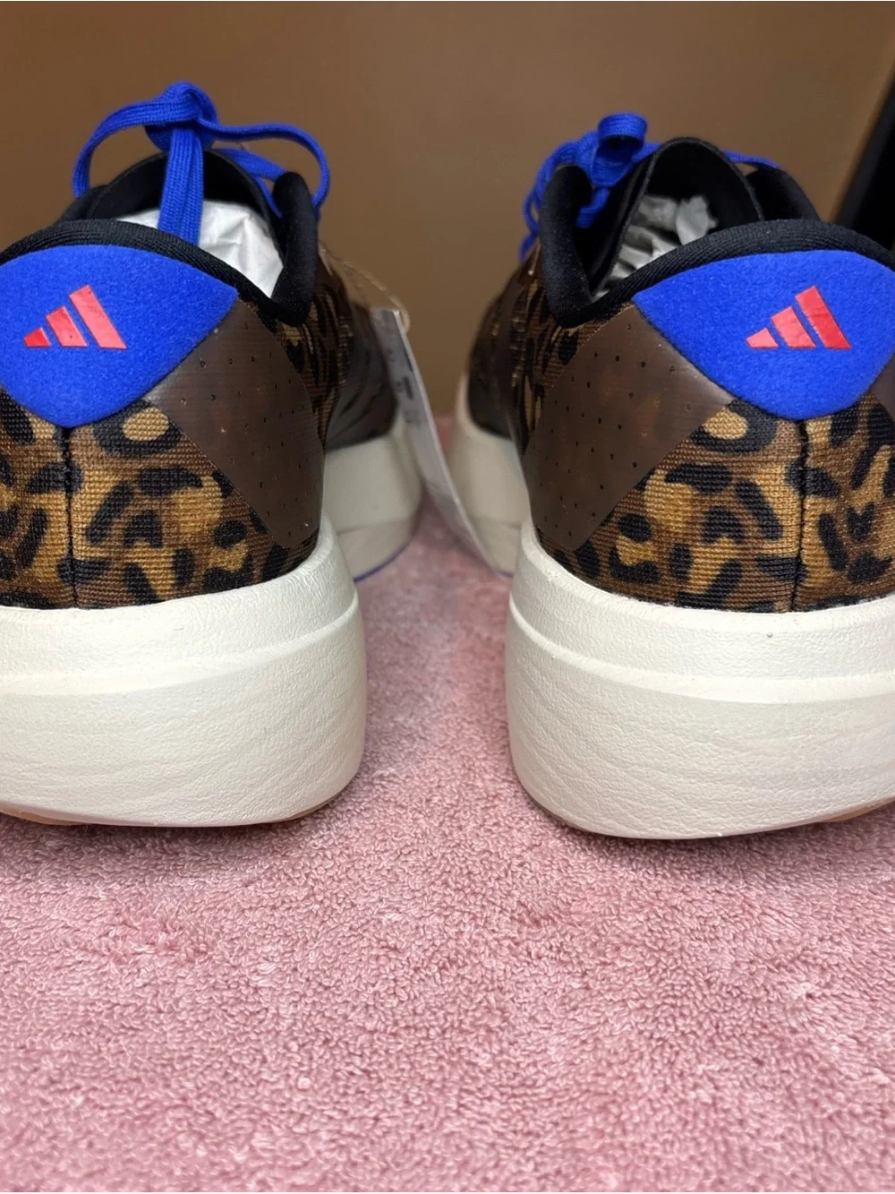 Adidas Adizero Evo SL men’s athletic shoes leopard print brown JS4493 Size 9.5